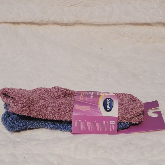 Dr Scholls Low Cut Soothing Spa Socks 2 Pair Lavender & Vitamin E Infused New - Picture 6 of 8